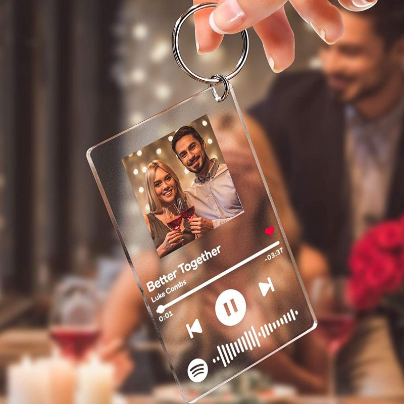 Llavero Personalizado Foto Canción Spotify
