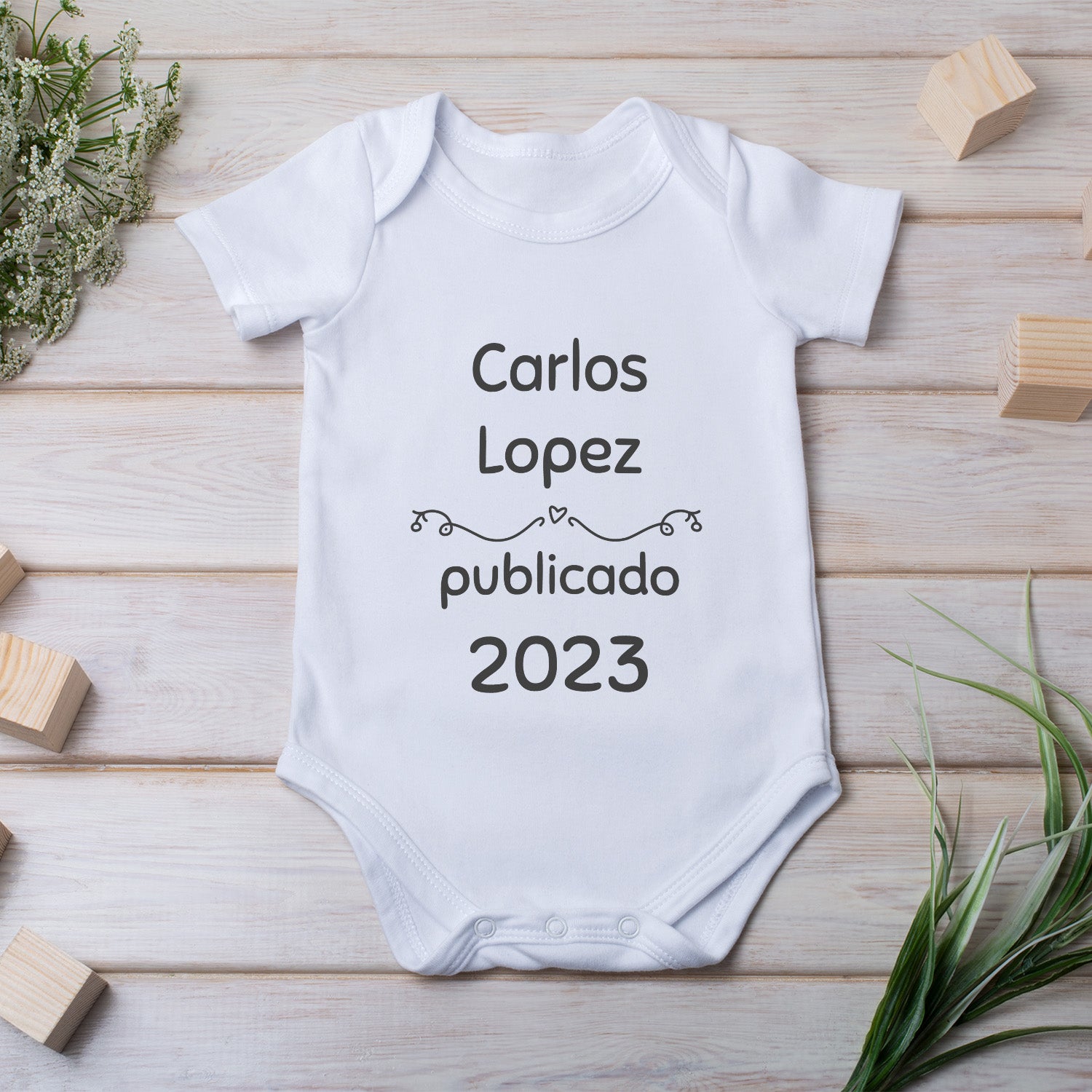 Body Bebé Personalizado Divertido Publicado En Año