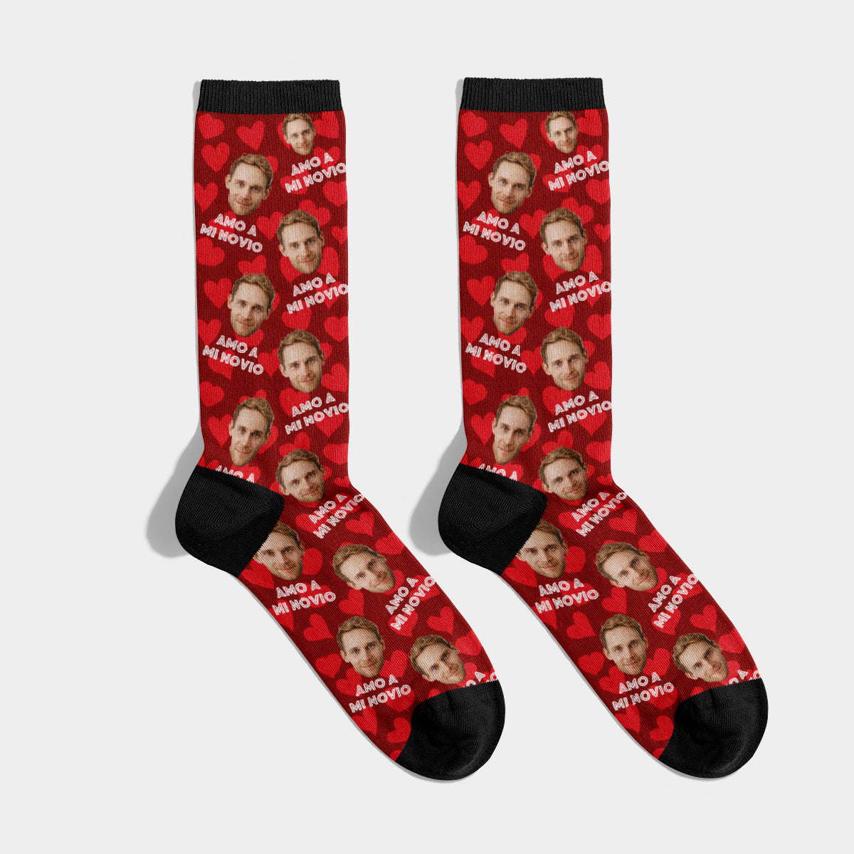 Calcetines Personalizados con Cara Novio