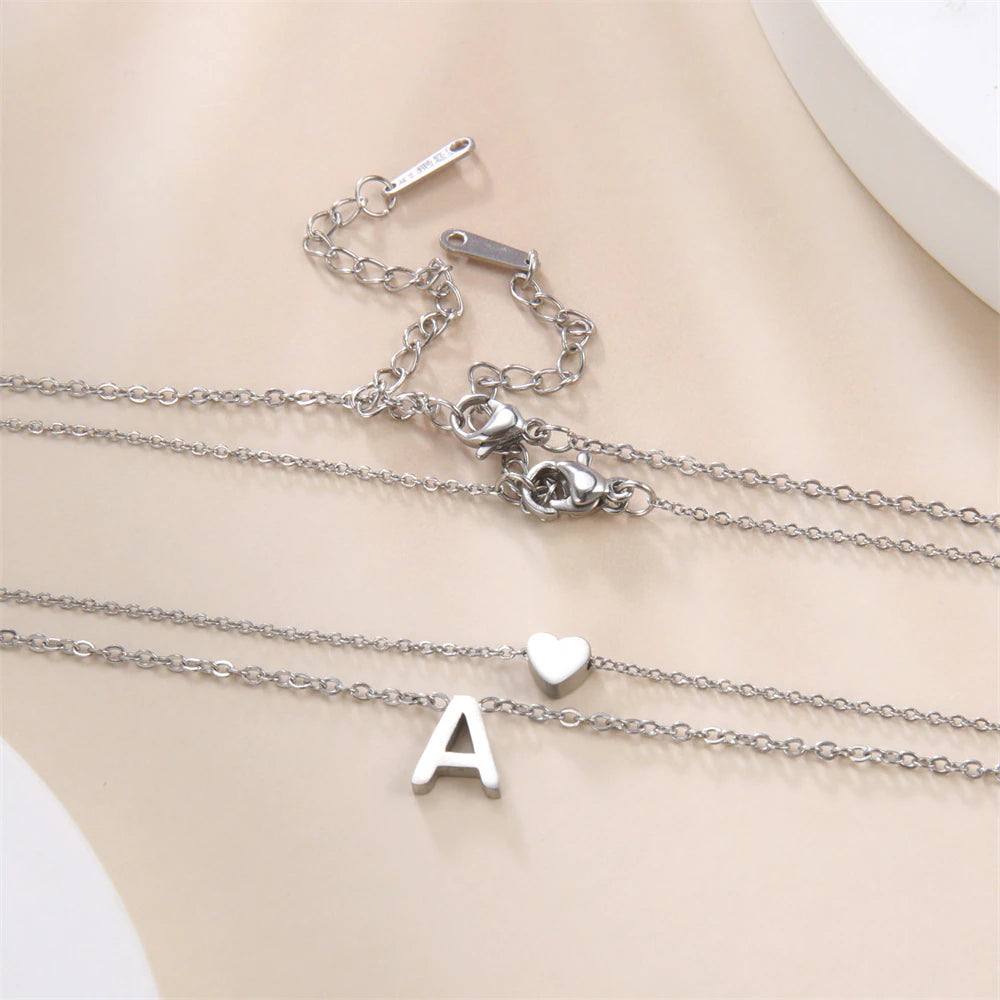 Collar Personalizado Letra y Corazón