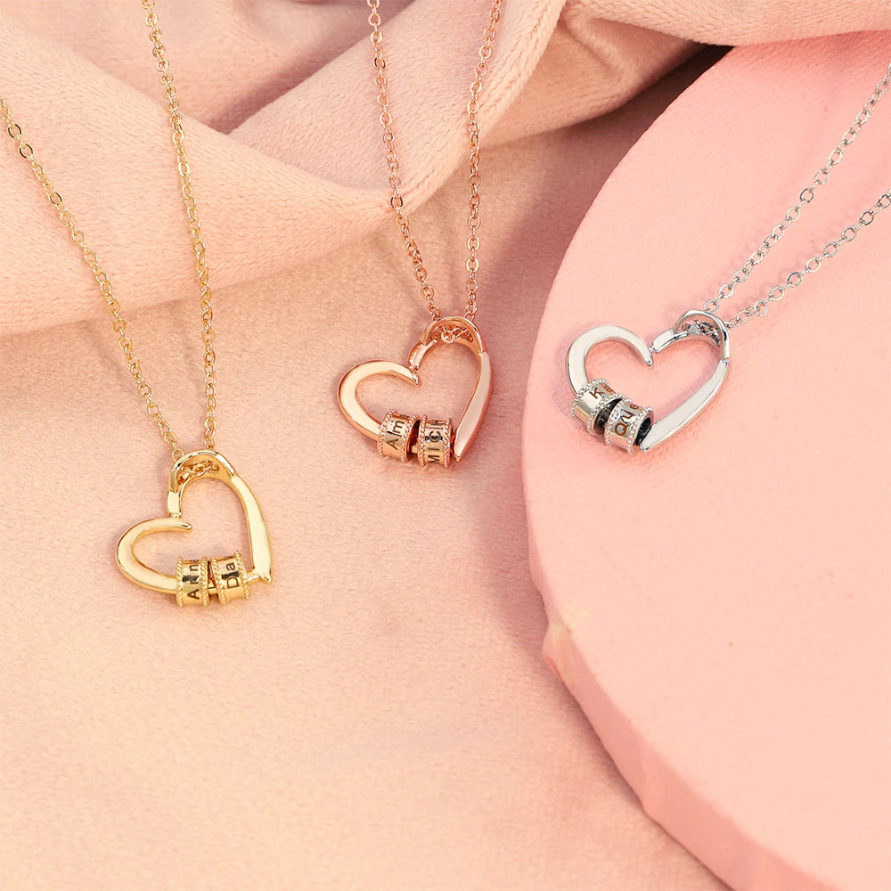 Collar Personalizado Corazón con Nombres