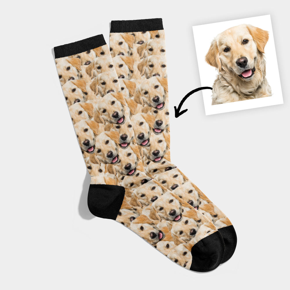 Calcetines Personalizados con Muchas Caras Mascota