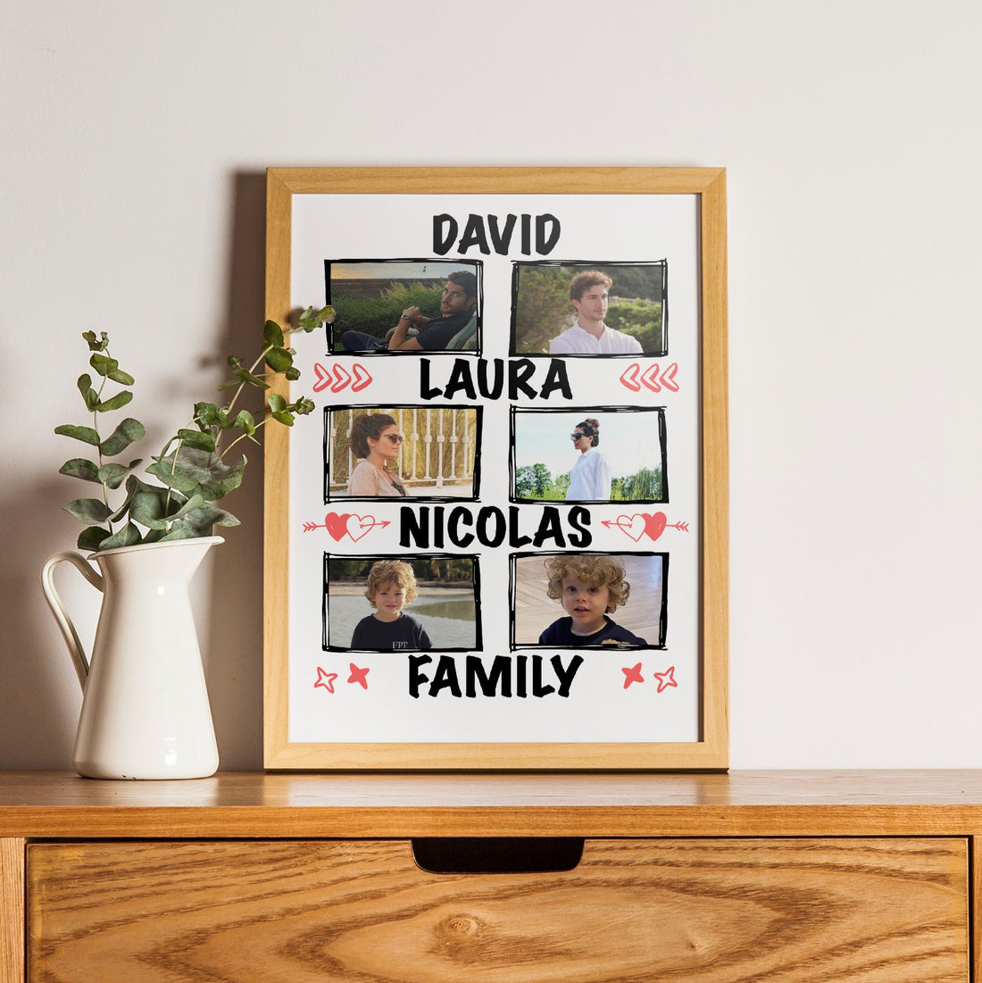 Póster Personalizado Con Fotos De Familia