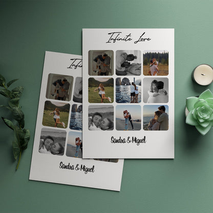 Póster Personalizado Con Grid De Fotos Y Nombres