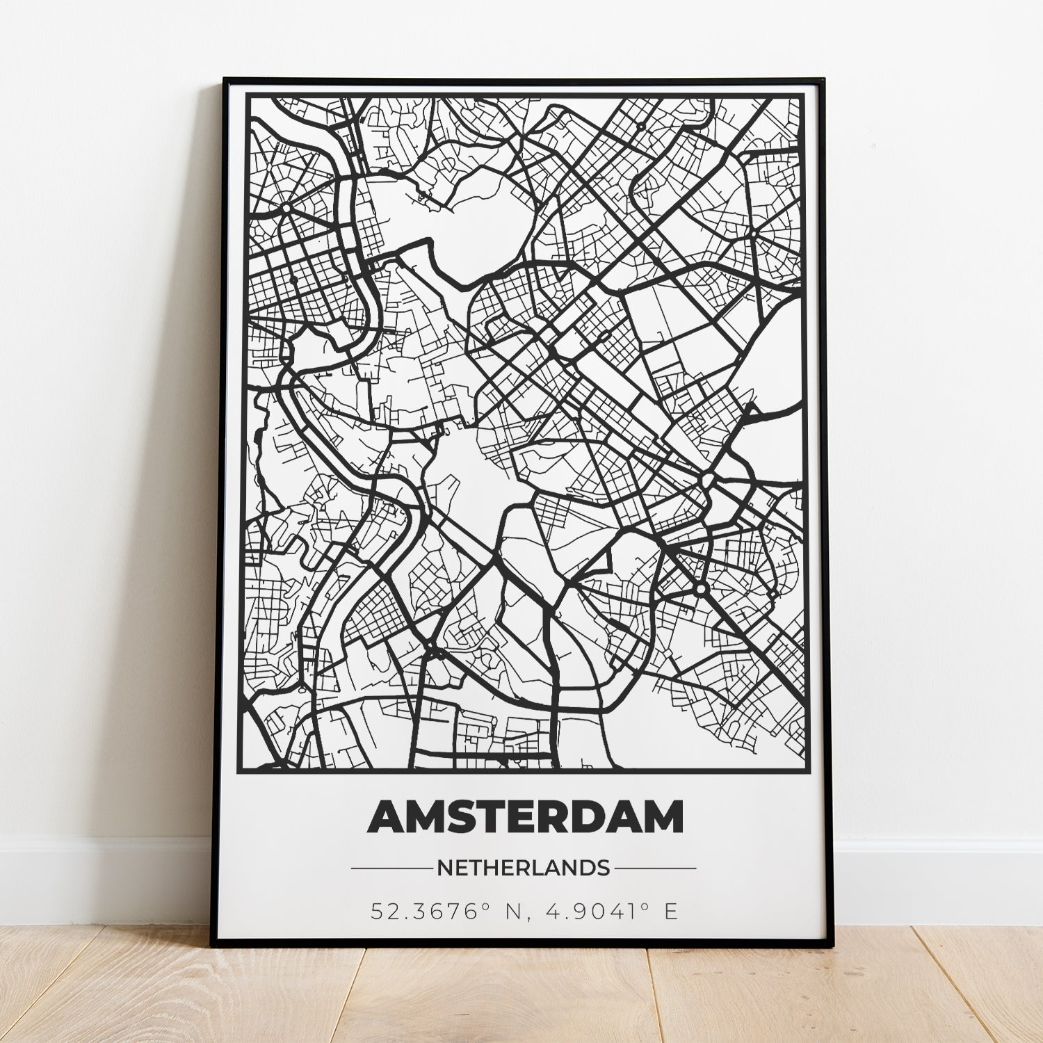 Póster Con Mapa De Ciudad Personalizado