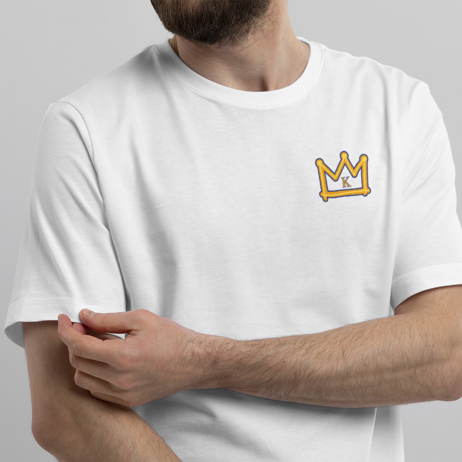 Camiseta Personalizada Para Parejas Corona Con Inicial