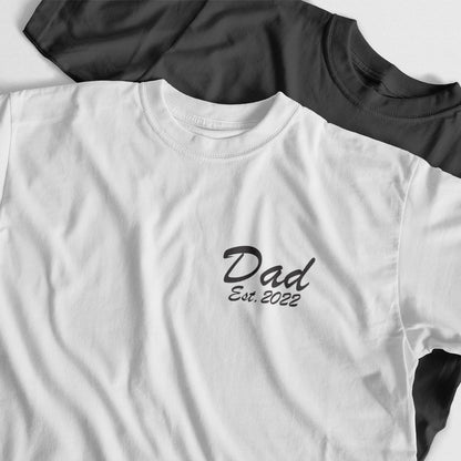 Camiseta Personalizada Para Papá Con Fecha