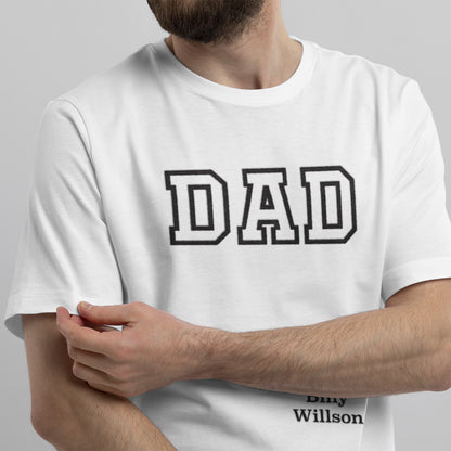 Camiseta Personalizada Para Papá Bordado Con Nombre