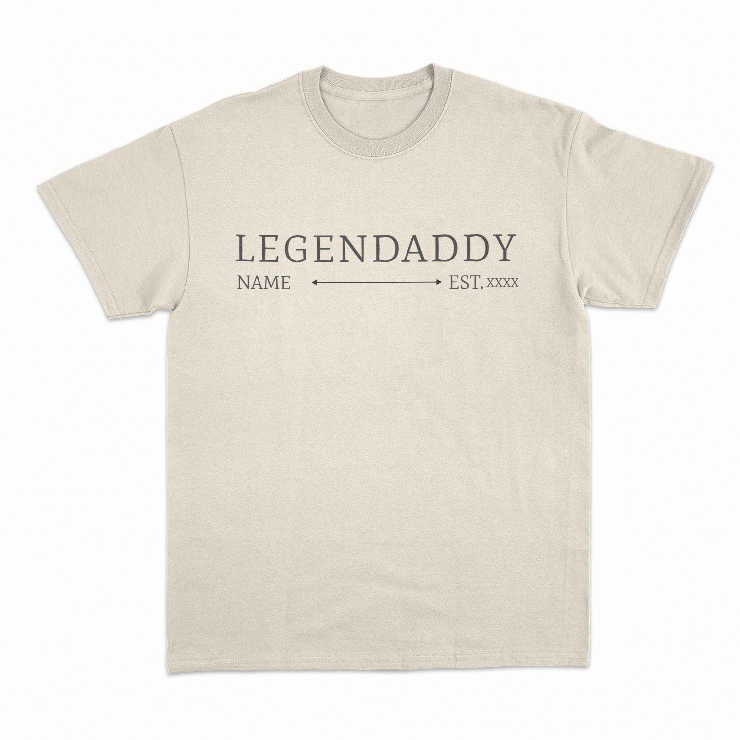 Camiseta Personalizada Para Papá Legendaddy Con Nombre Y Fechas