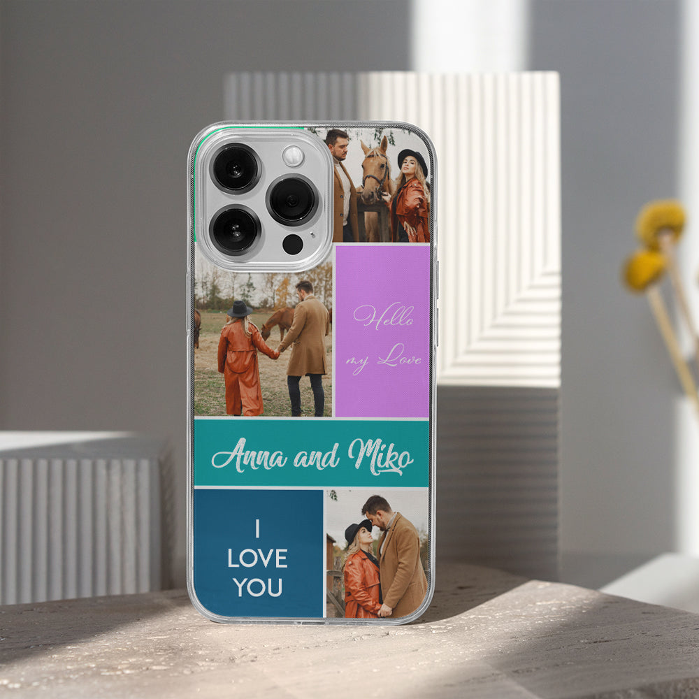 Funda iPhone Personalizada Grid Fotos Creativo