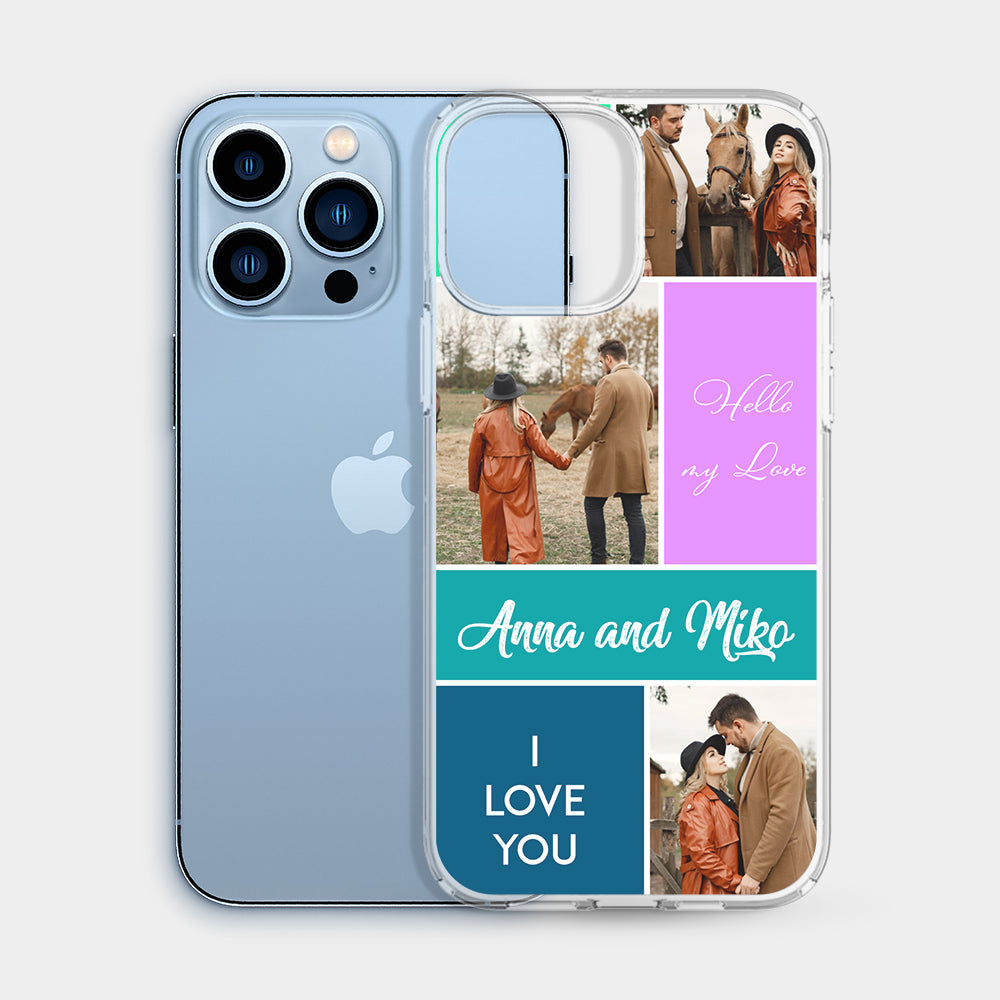 Funda iPhone Personalizada Grid Fotos Creativo