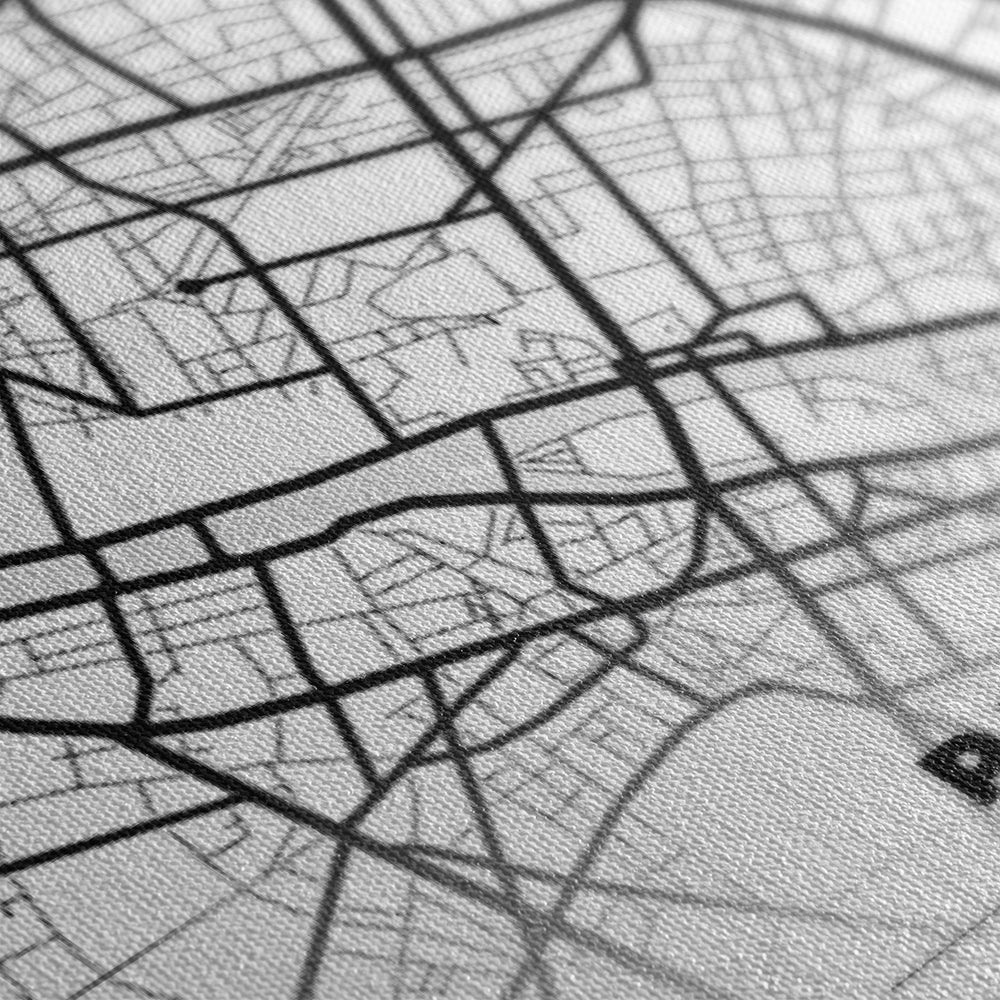 Lienzo Cuadro Personalizado Mapa Ciudad