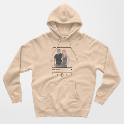 Sudadera Personalizada Con Canción Spotify e Ilustración