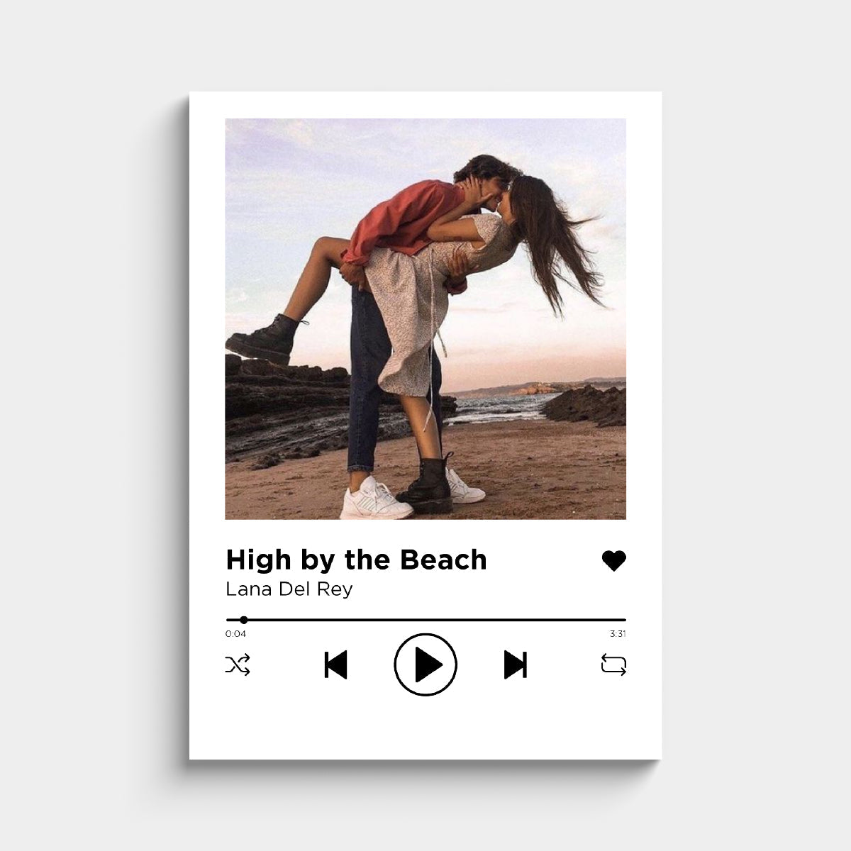 Póster Spotify Con Canción Personalizada Y Foto