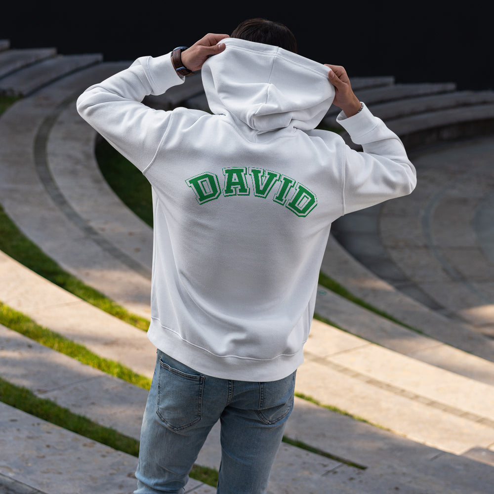 Sudadera Personalizada Con Nombre Estilo Universidad