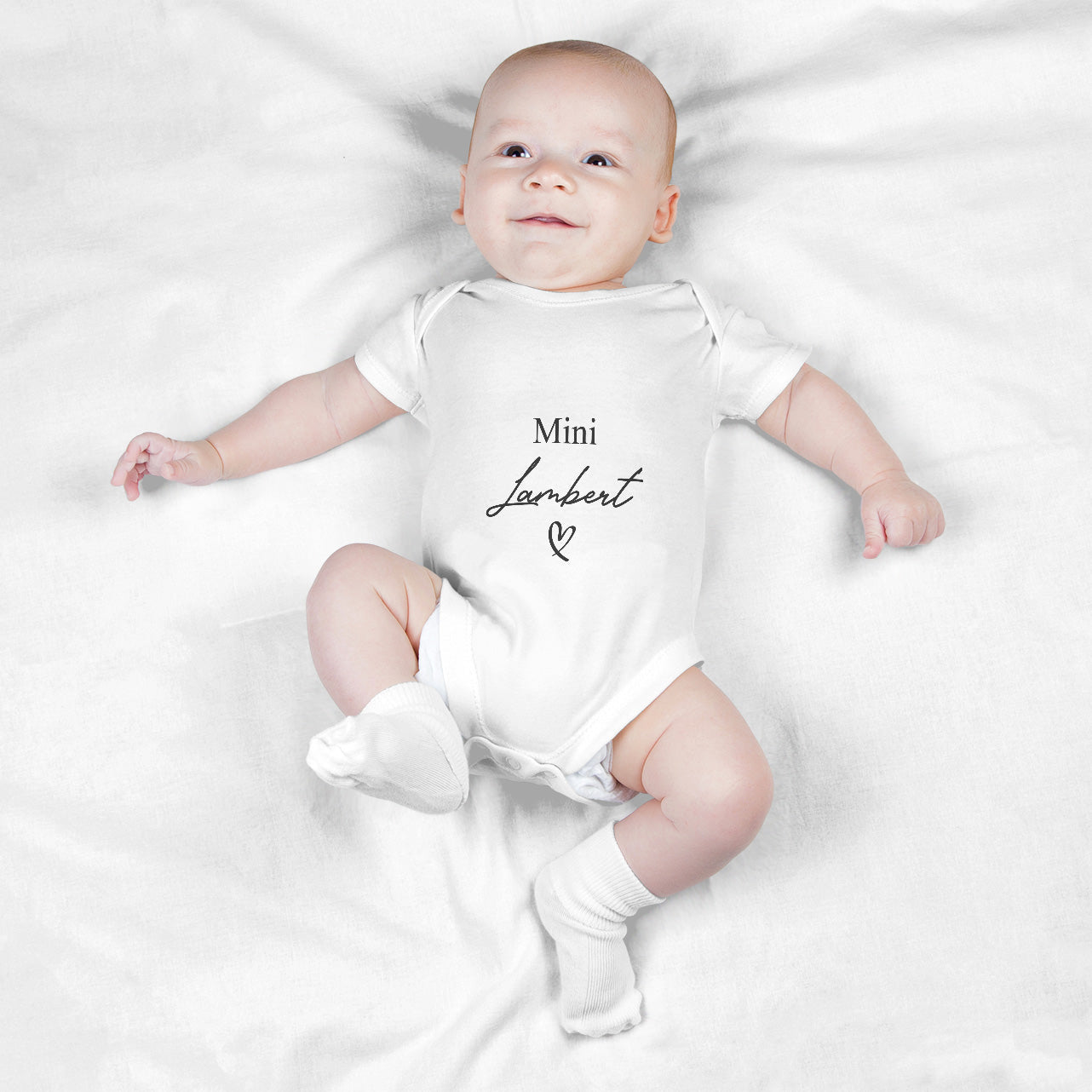 Body Para Bebé Personalizado Con Nombre De Familia