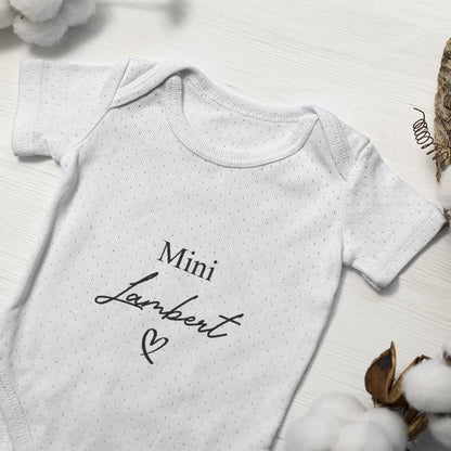 Body Para Bebé Personalizado Con Nombre De Familia