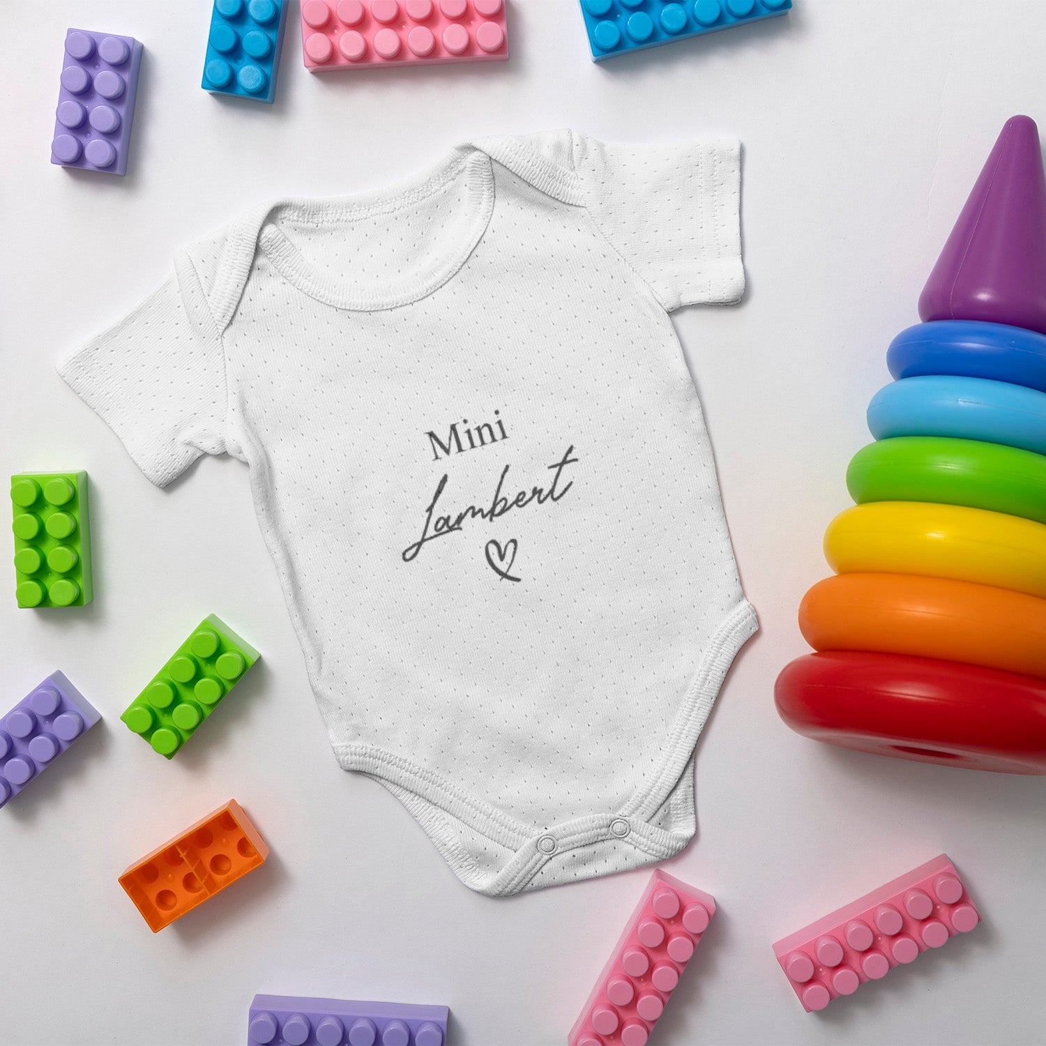 Body Para Bebé Personalizado Con Nombre De Familia