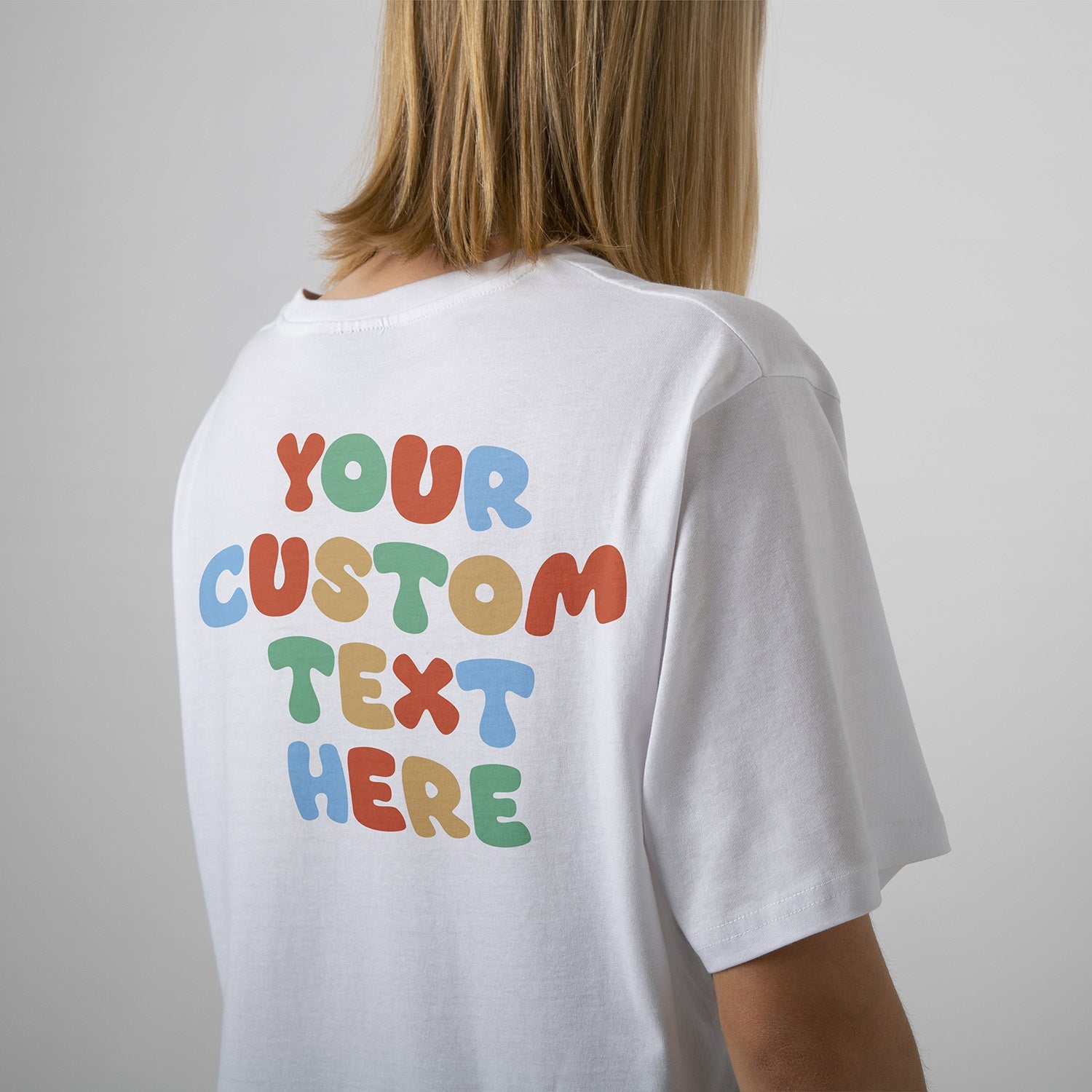 Camiseta Personalizada Con Texto Colorido
