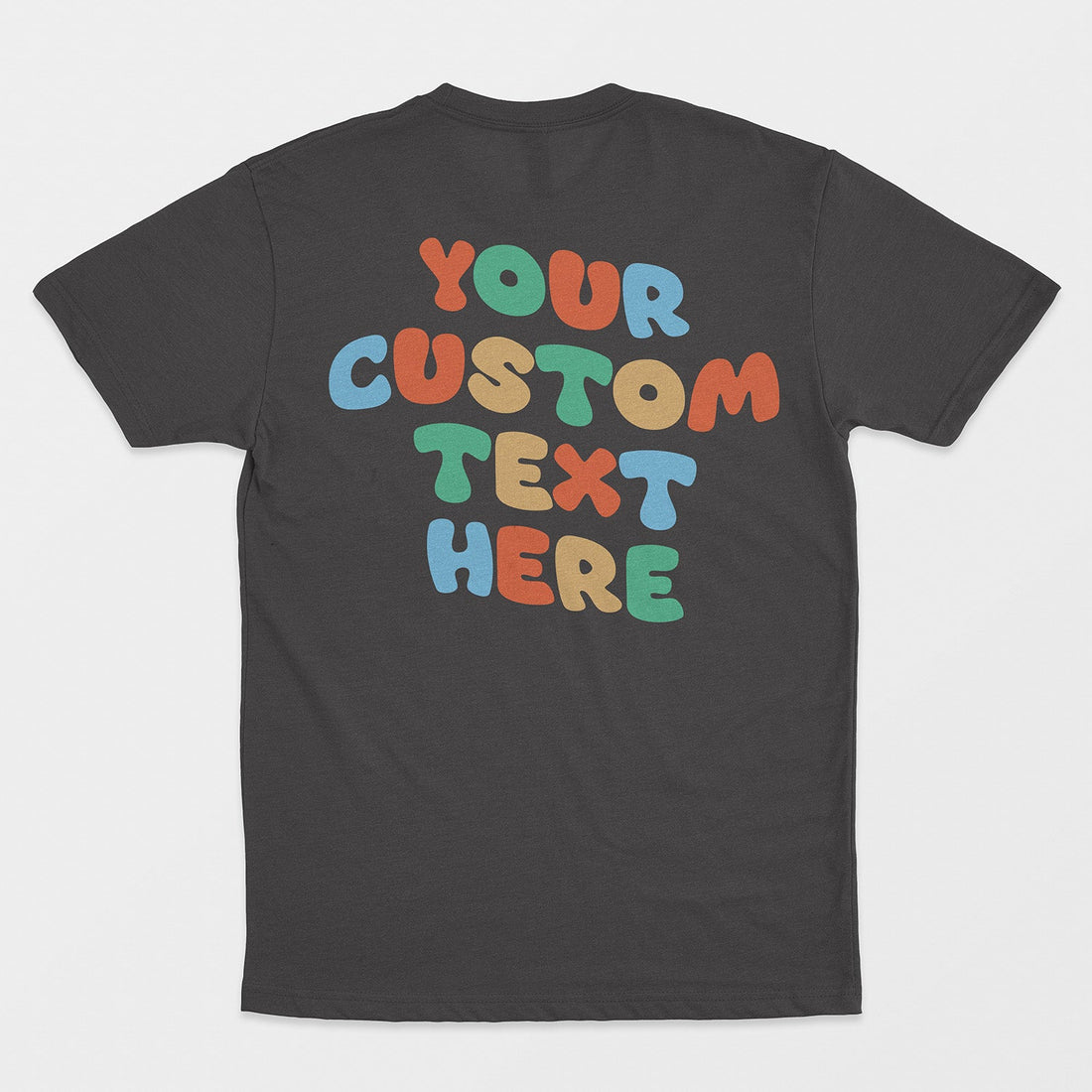 Camiseta Personalizada Con Texto Colorido