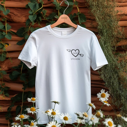 Camiseta Personalizada Con Iniciales Y Fecha