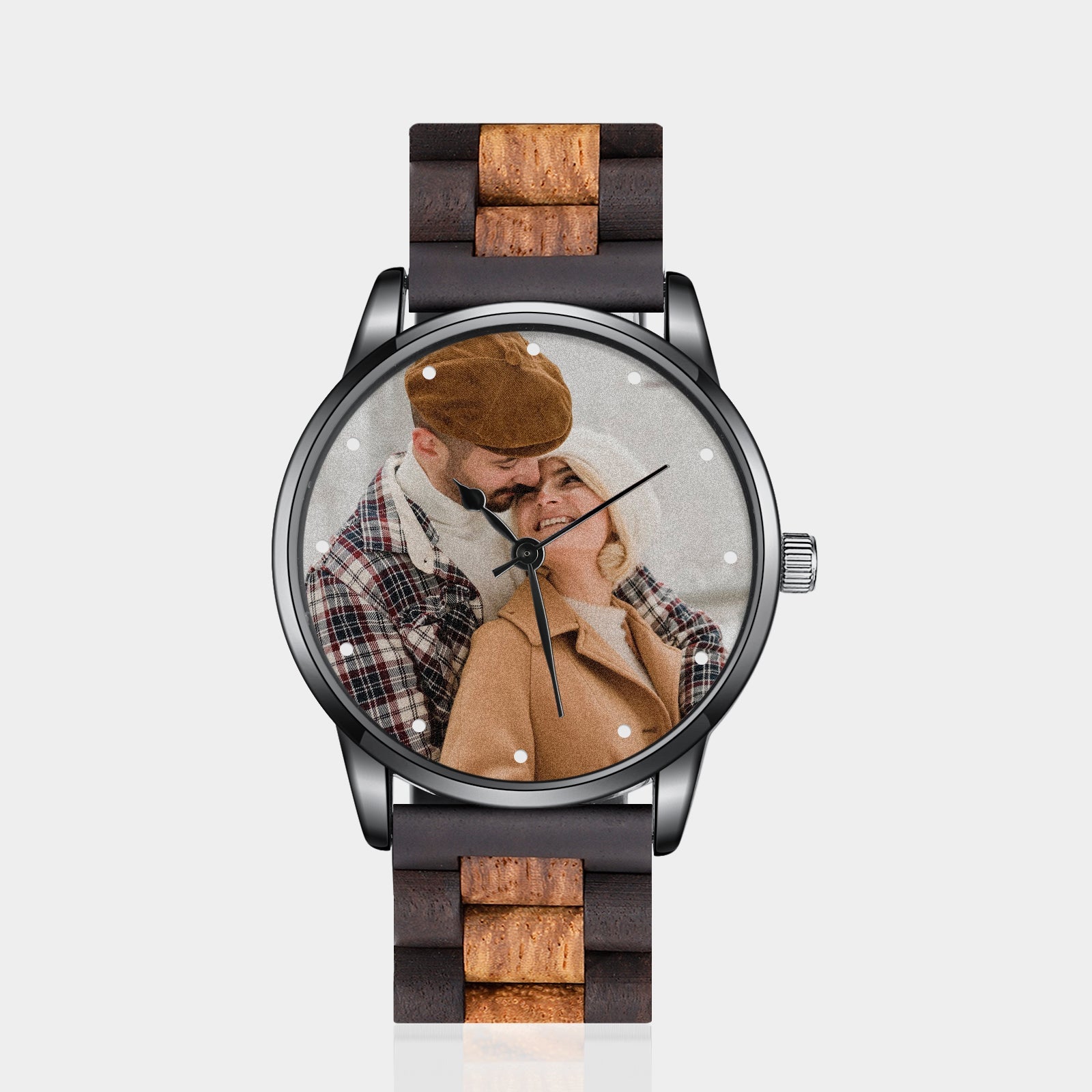 Reloj Personalizado Con Foto Correa De Madera