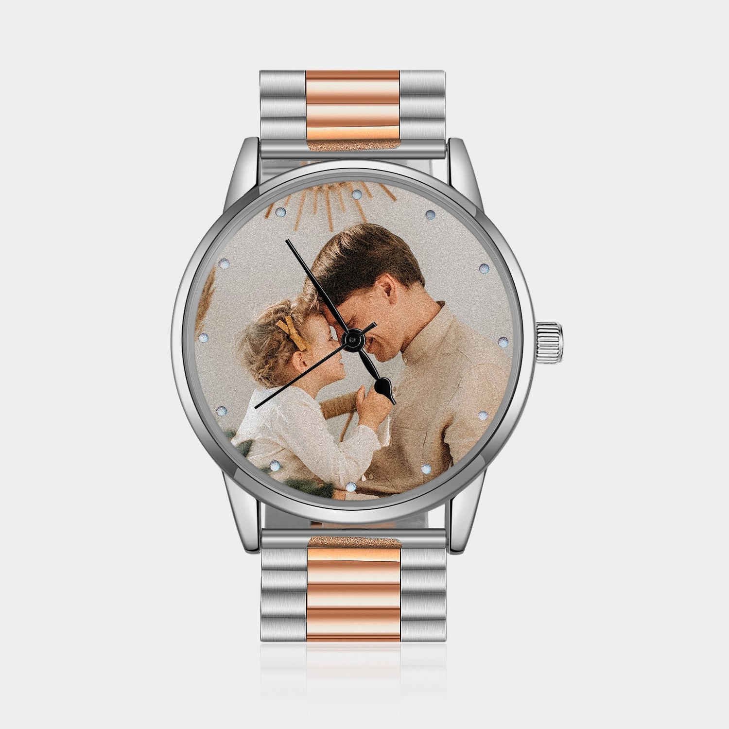 Reloj Para Mujer Personalizado Con Foto Correa Acero Inoxidable