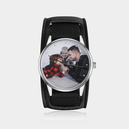 Reloj Personalizado Con Foto Y Correa De Naylon