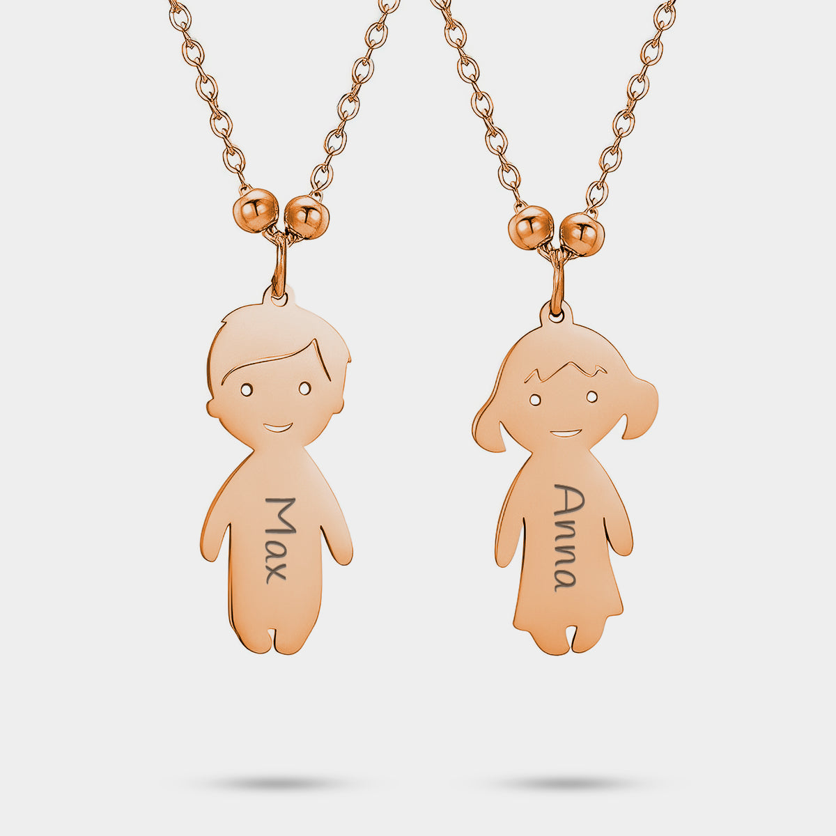 Collar Personalizado Figuras Niño y Niña