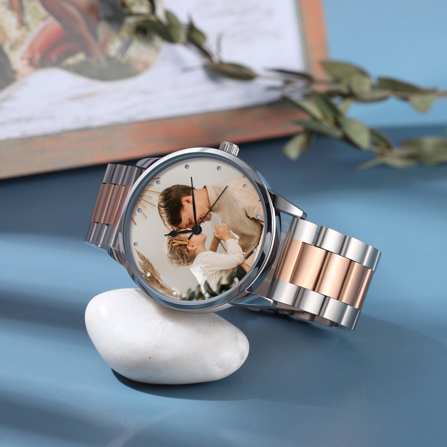 Reloj Para Mujer Personalizado Con Foto Correa Acero Inoxidable