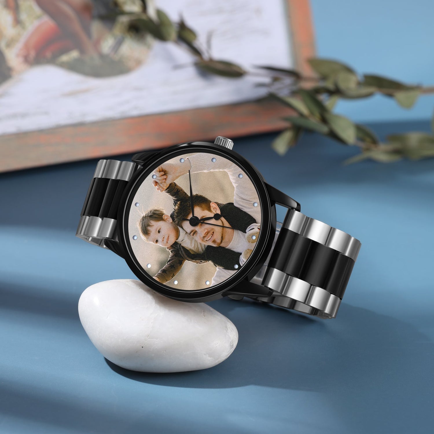 Reloj Hombre Personalizado Con Foto Correa Acero